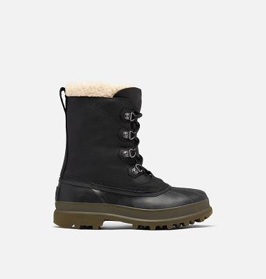 Sorel Caribou Mens Boots Black - Waterproof Boots NZ1568920